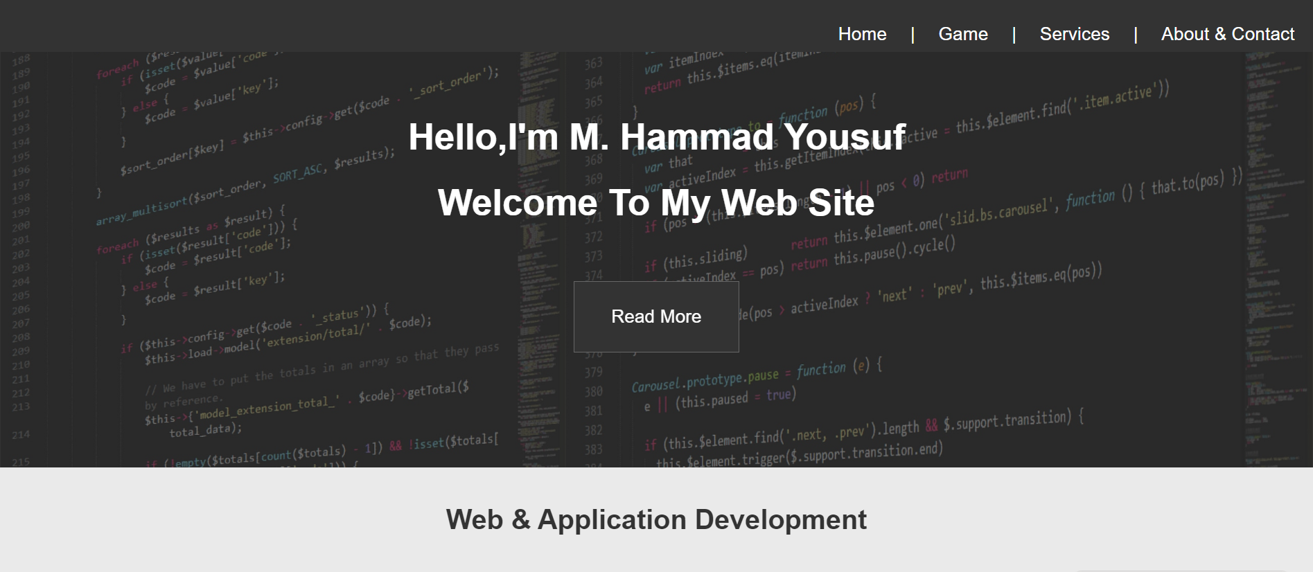 M. Hammad Yousuf First Portfolio