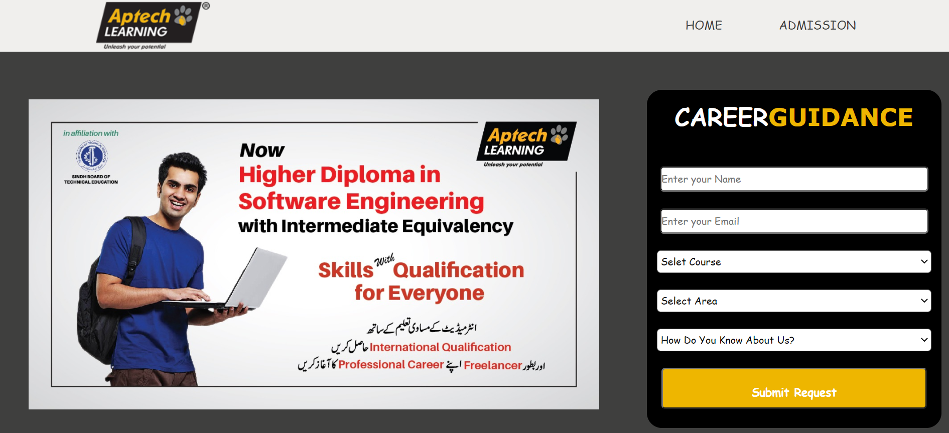 Aptech's Website Clone